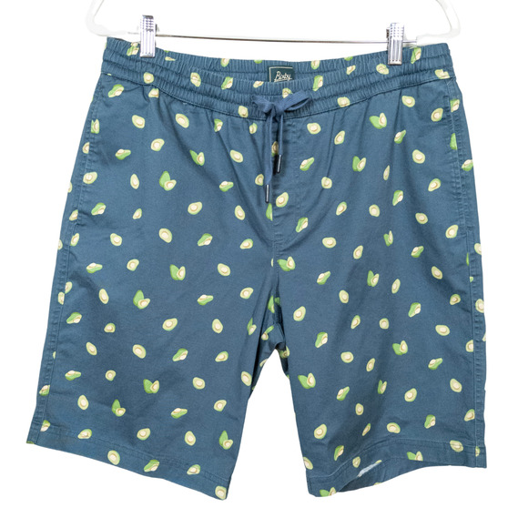 BIXBY Nomad Stitch Fix Avocado Print Pull-On Shorts Pockets Men's W36 L10 - Picture 1 of 6